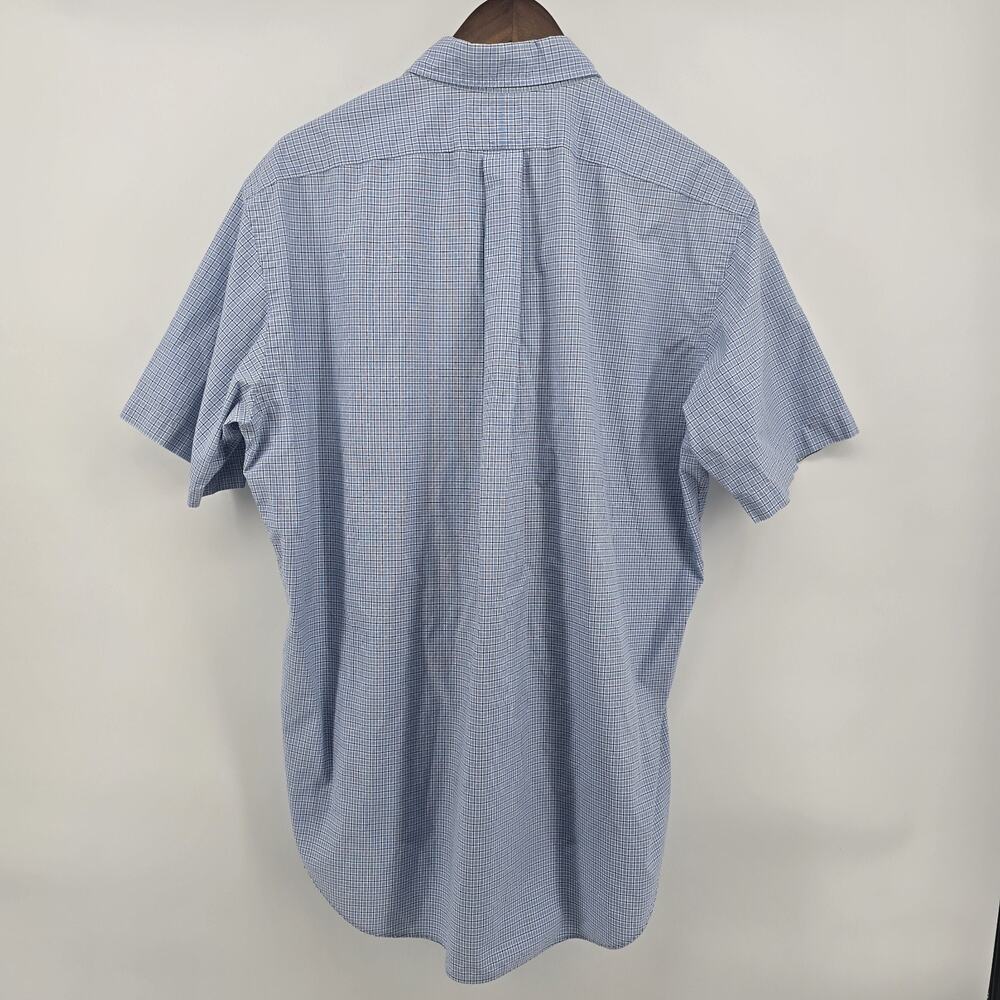 Ralph Lauren Men's Classic Fit Short Sleeve Gingham Button Down Shirt Size L - Picture 6 of 6